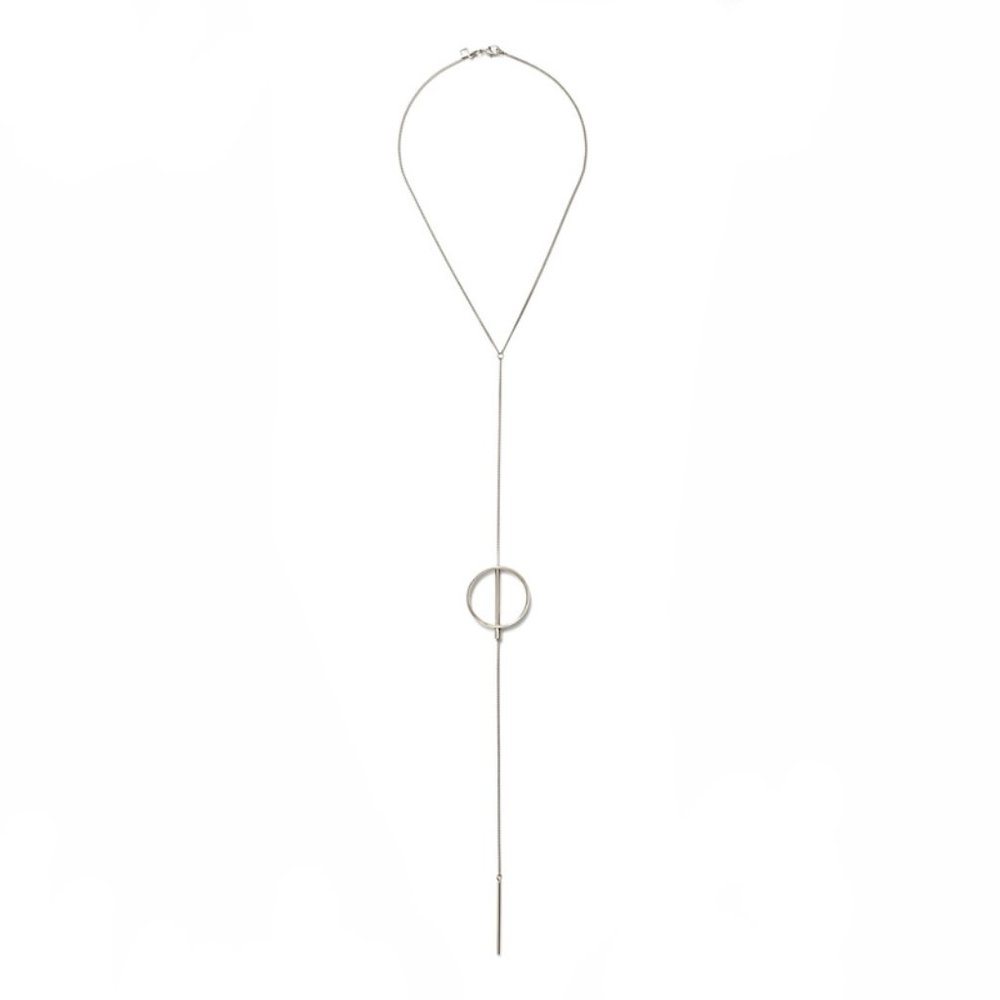 NEW Jenny Bird Ox Silver Rhine Lariat Necklace - Picture 4 of 7